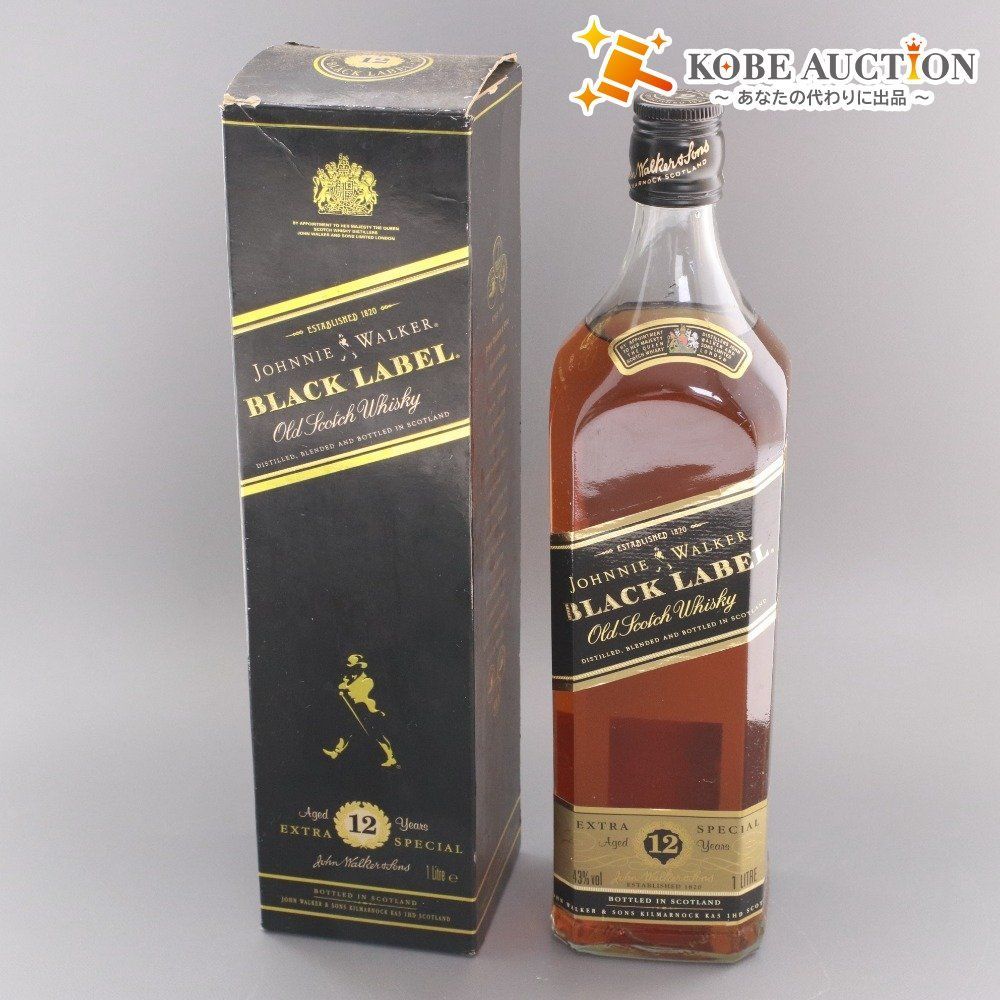 □ 酒 ウイスキー ジョニーウォーカー ブラックラベル スコッチ