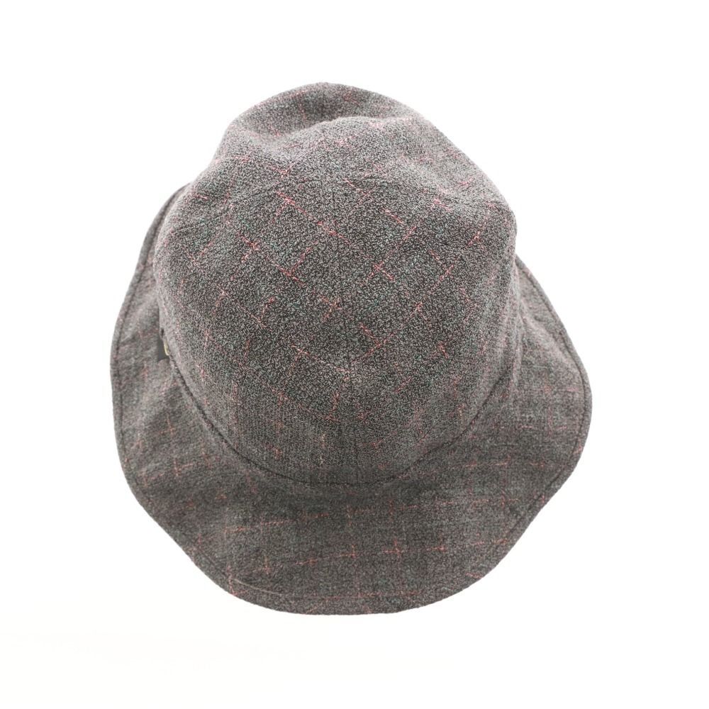 Borsalino☆ボルサリーノ☆グレーソフト帽58 genuine sisol
