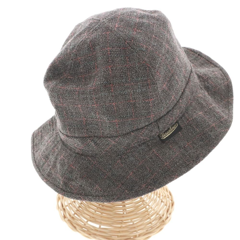 Borsalino☆ボルサリーノ☆グレーソフト帽58 genuine sisol