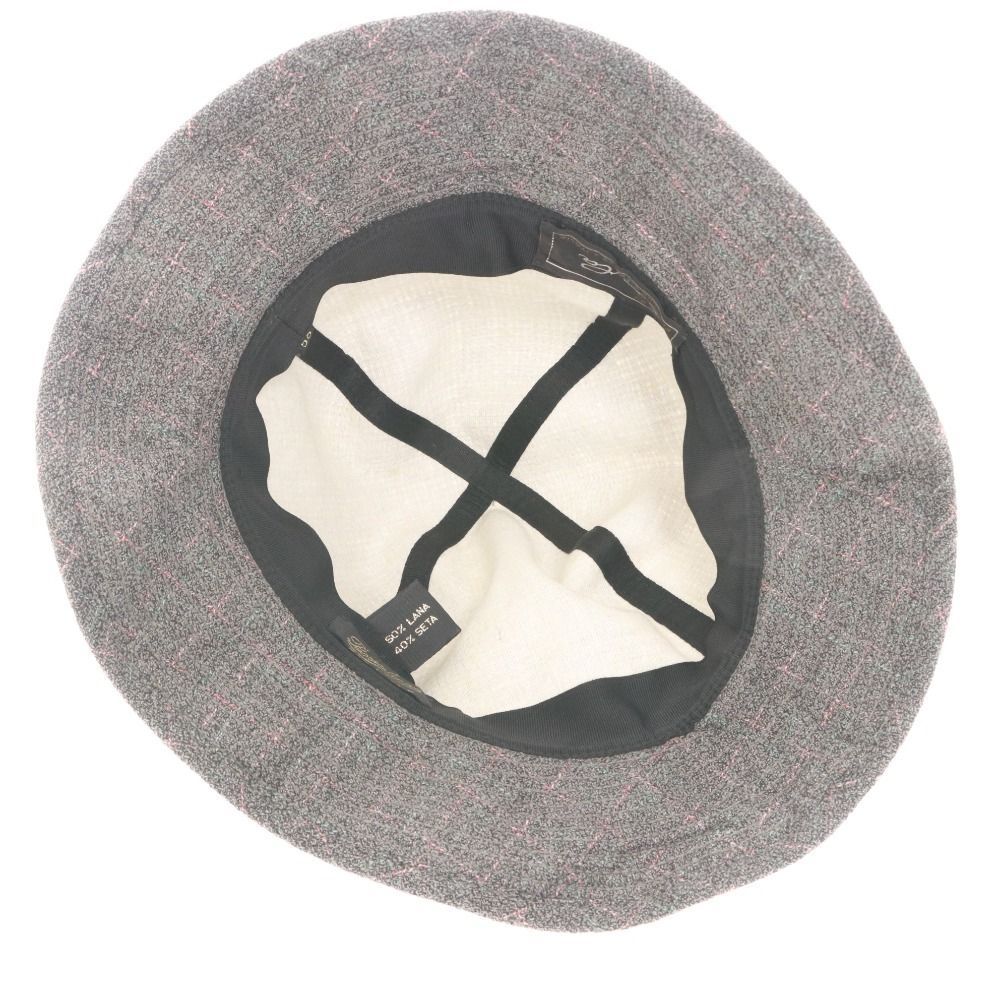 Borsalino☆ボルサリーノ☆グレーソフト帽58 genuine sisol