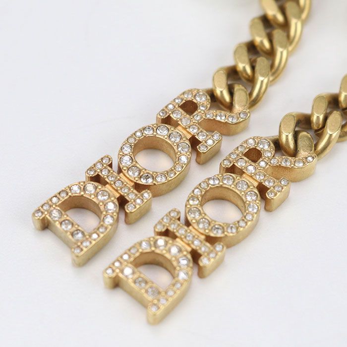 DIOR ディオール パール ピアス メタル レディース