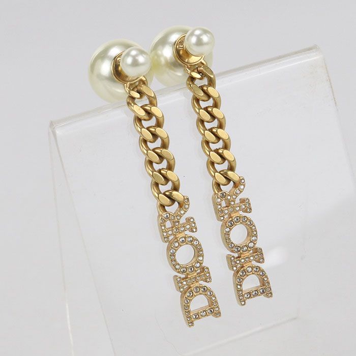  DIOR ディオール パール ピアス メタル レディース ピアス(両耳用) アクセサリー