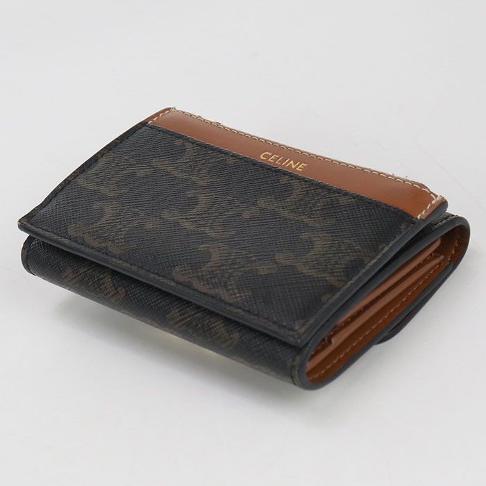 CELINE セリーヌ .04 LU 三つ折り財布 トリオンフキャンバス レディース