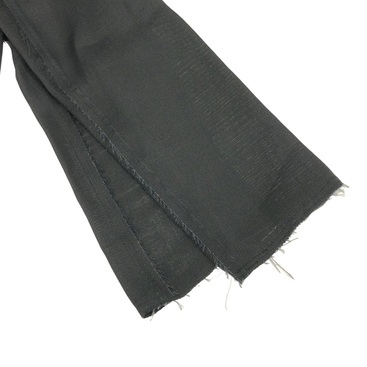 LANVIN ランバン カットオフシルクテーラードジャケット チャコール系