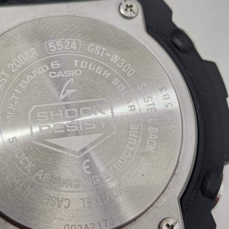  CASIO カシオ G SHOCK GST W 300 1 AJF 腕時計メンズ タフソーラー ブラック文字盤 動作品 腕時計(デジタル) 時計