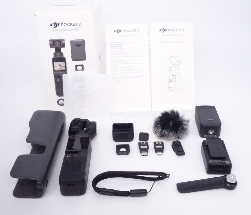 上品 DJI Pocket 2 Creatorコンボ 3軸ジンバル スタビライザー 4Kカメラ ポータブル ビデオカメラ D11017A