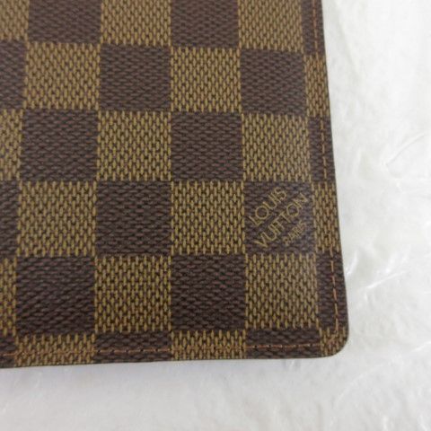  ルイヴィトン LOUIS VUITTON 手帳カバー ケース ダミエ アジェンダ レザー 茶 T 938 その他 小物