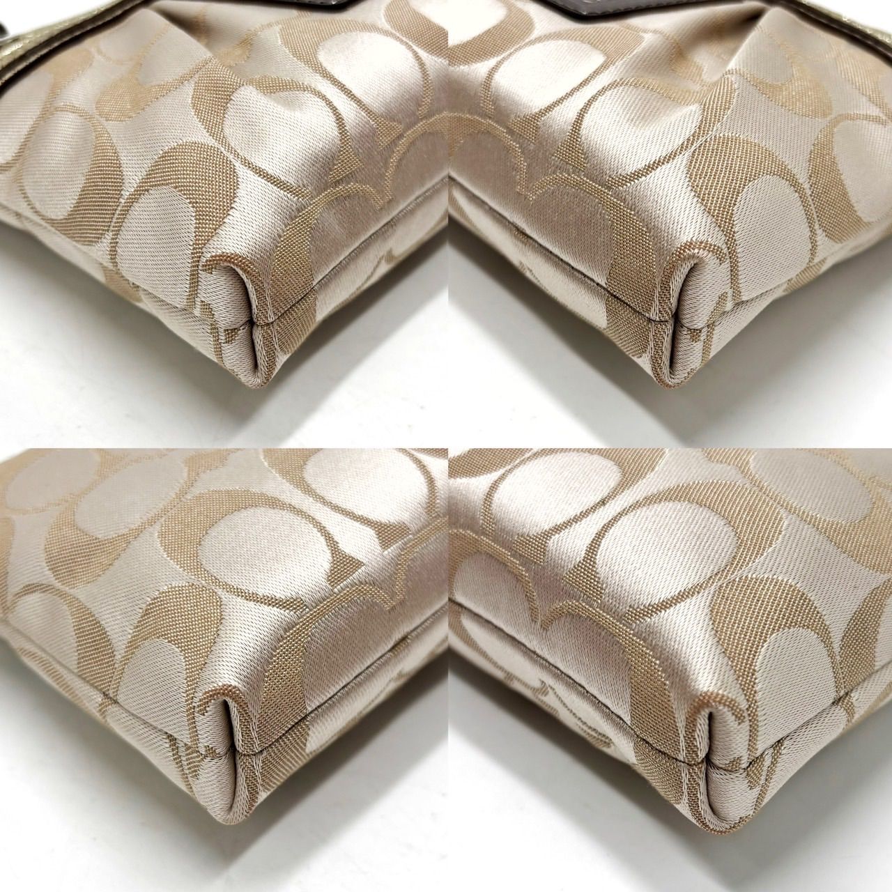 COACH アクセサリーポーチ シルバー金具 シグネチャー コーチ COACH アクセサリーポーチ シルバー金具 シグネチャー コーチ