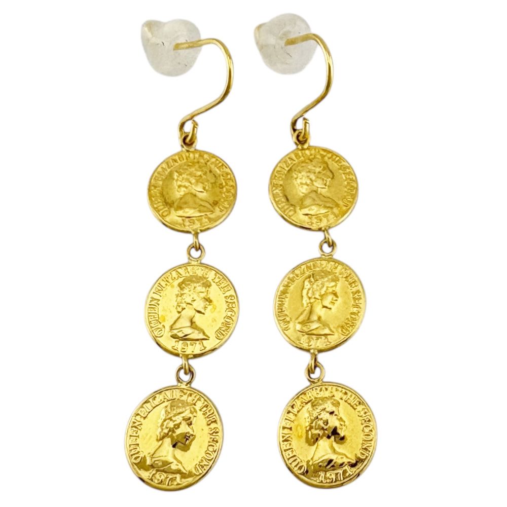 ピアス 18金 K18イエローゴールド レディース