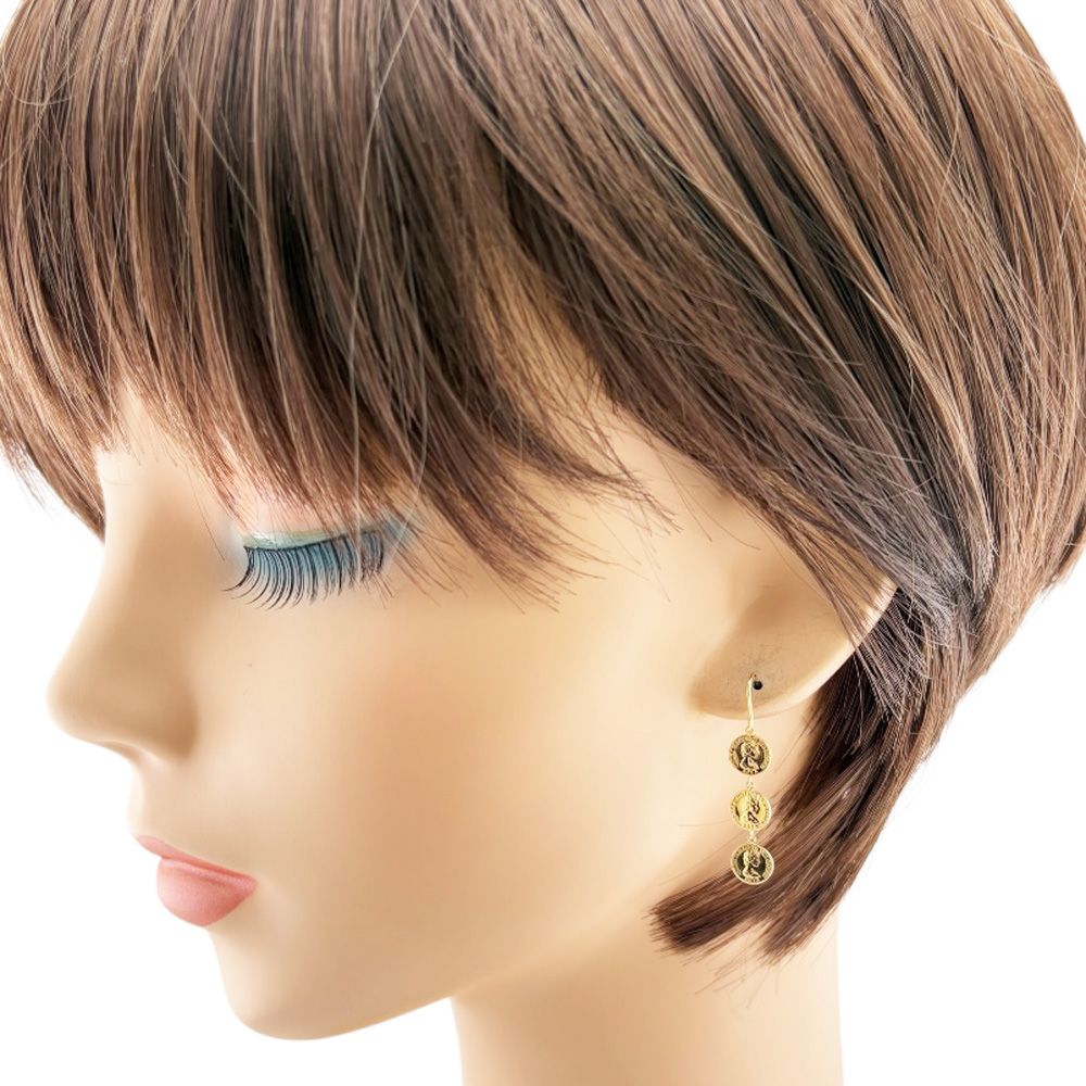 ピアス 18金 K 18イエローゴールド レディース