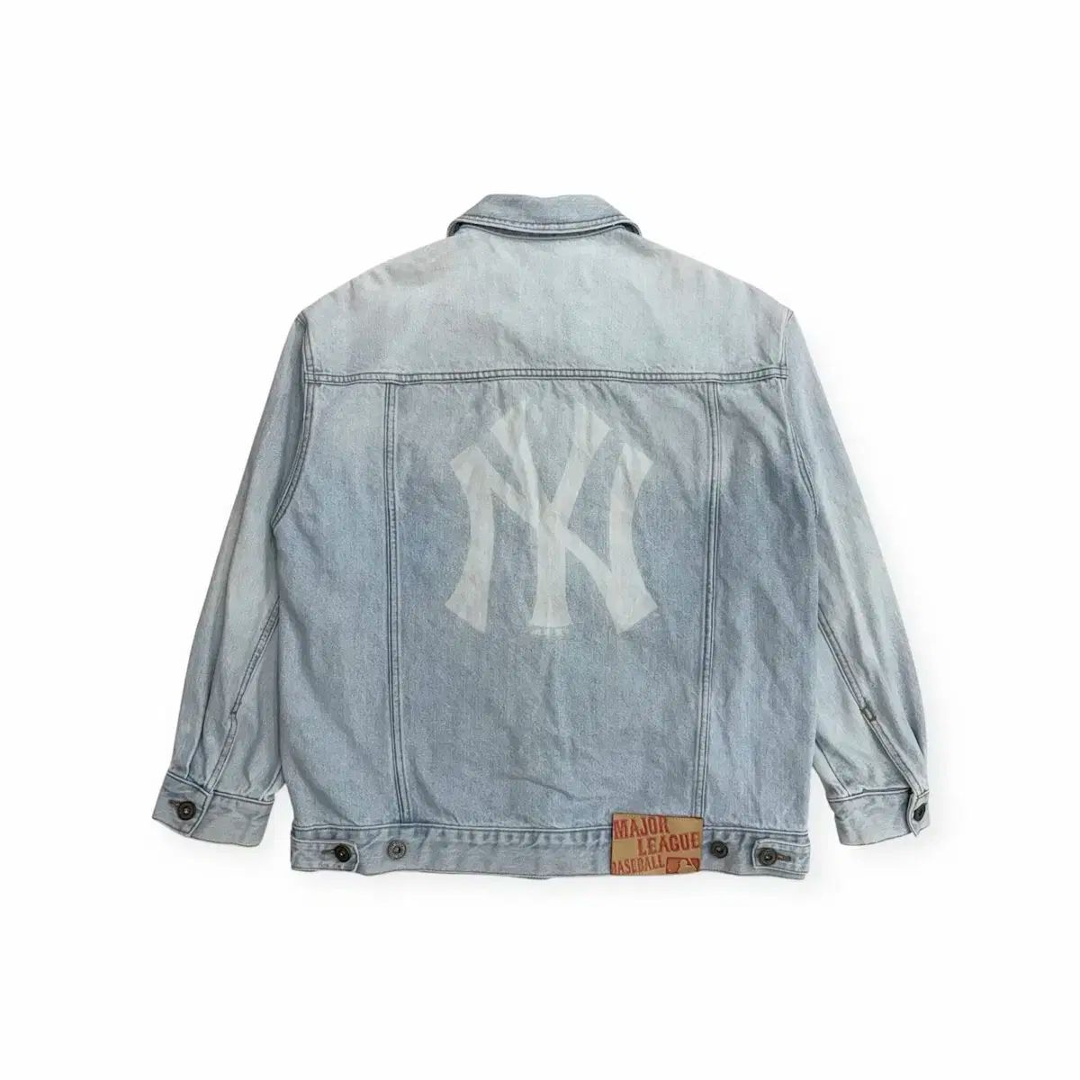 MLB ビックロゴ ニューヨーク ヤンキース デニム ジャケット 90s