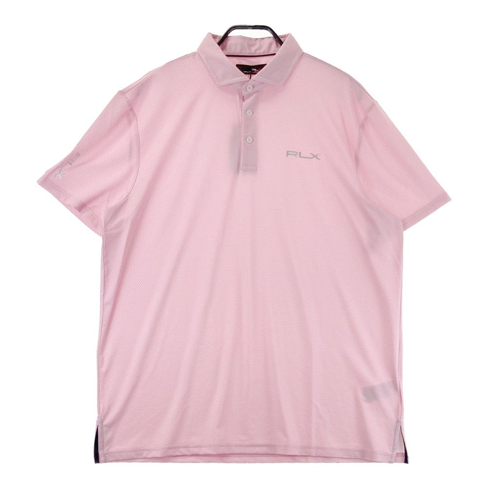 サイズ XL RLX ラルフローレン 半袖ポロシャツ ドット柄 ピンク系 240101558976 ゴルフウェア メンズ ストスト