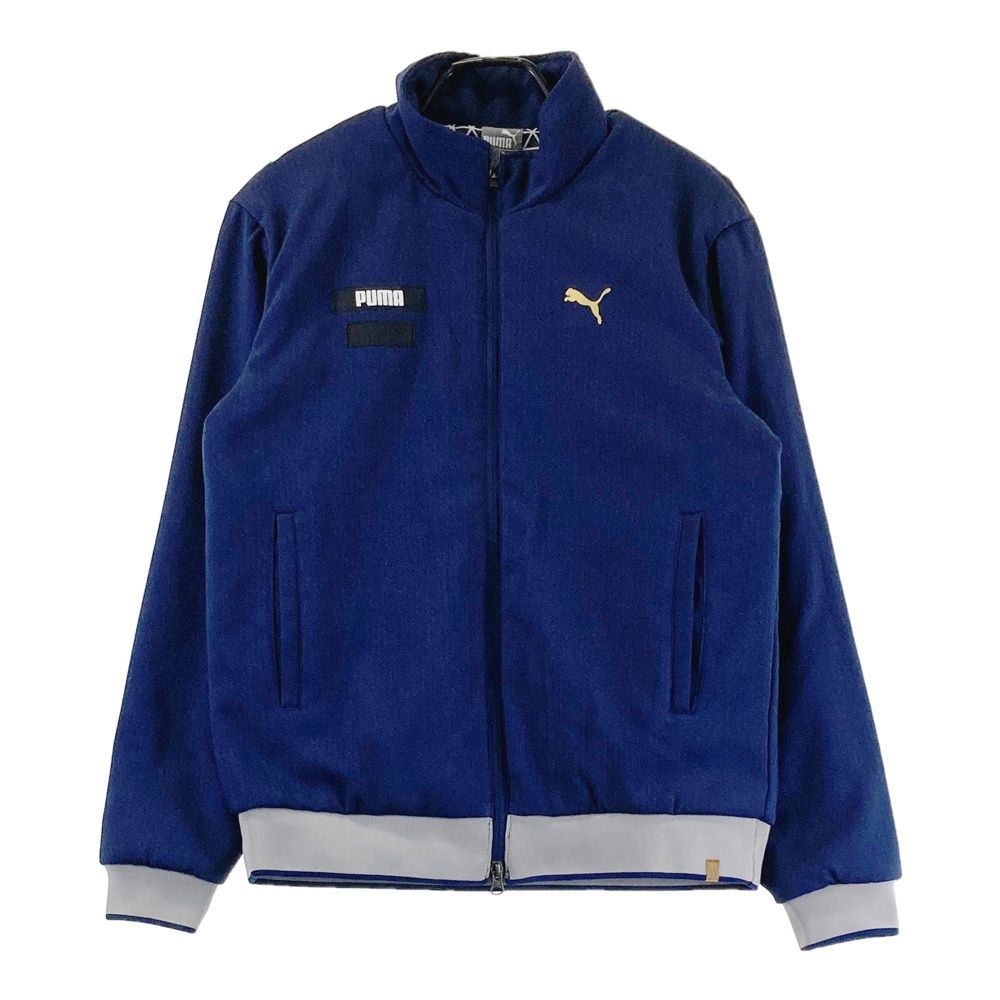 サイズ：M PUMA GOLF プーマゴルフ 中綿ジップジャケット ネイビー系