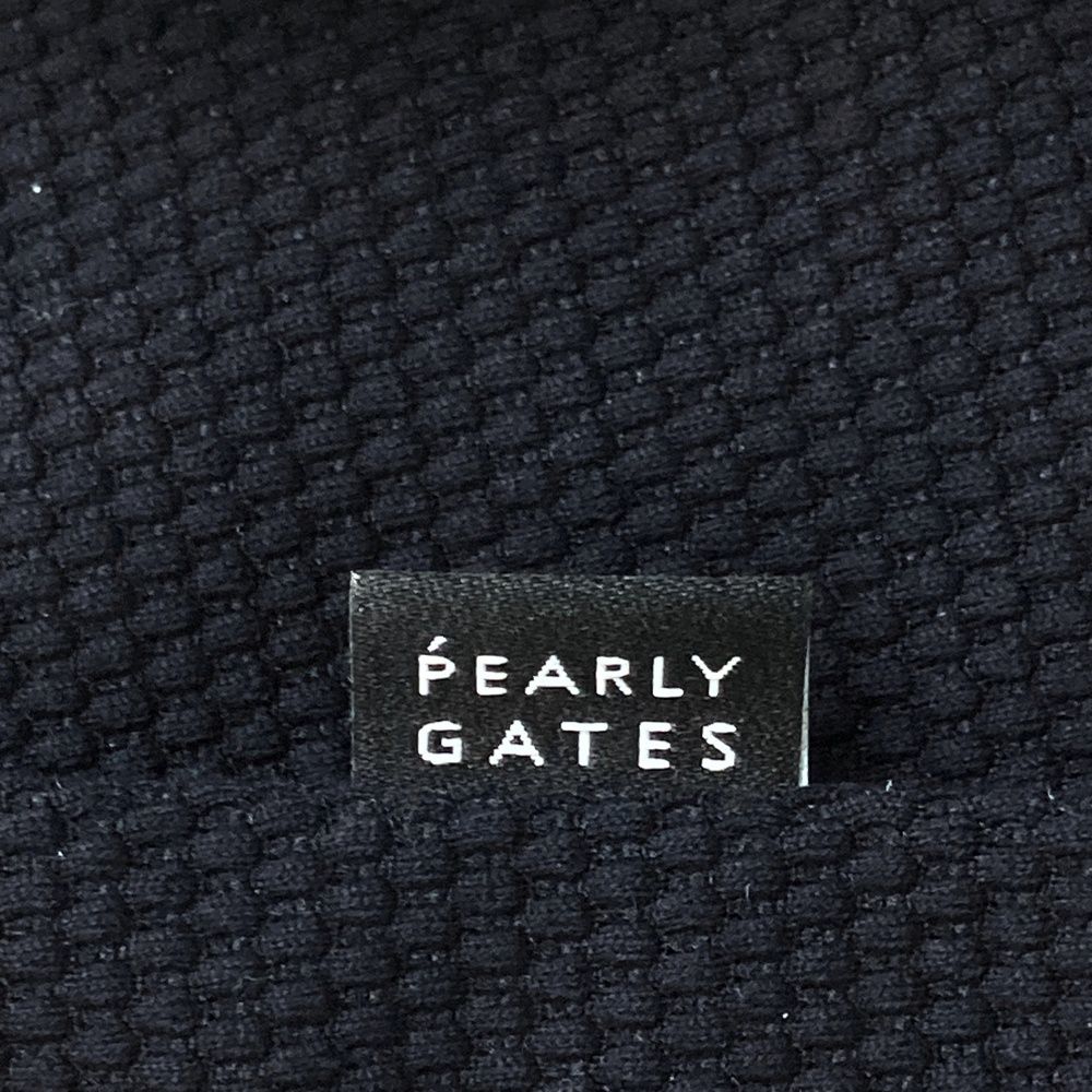  サイズ 1 PEARLY GATES パーリーゲイツ 半袖ポロシャツ プリント ブラック系 ゴルフウェア レディース ストスト シャツ レディースウェア