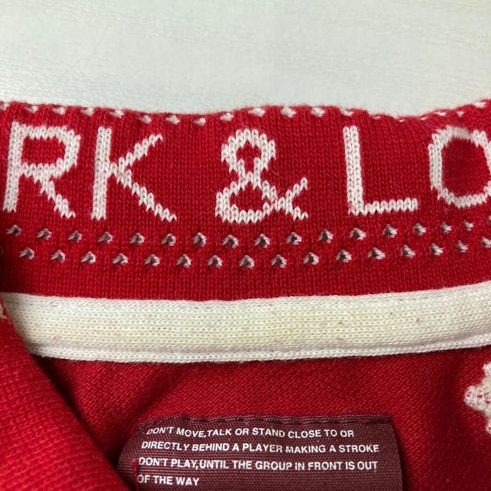 サイズ：S MARK&LONA マークアンドロナ 半袖ポロシャツ 刺繍 総柄