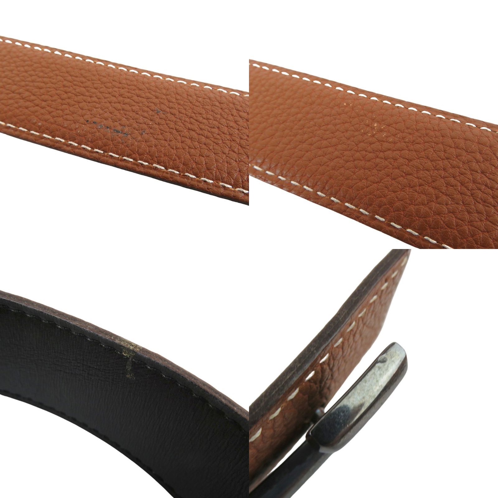 HERMES エルメス コンスタンス Hバックル トゥアレグ ブラウンx 