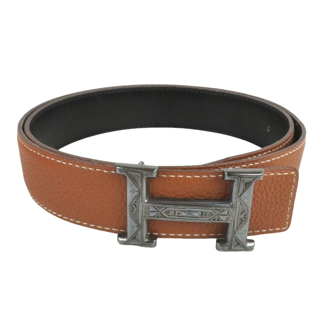 HERMES エルメス コンスタンス Hバックル トゥアレグ ブラウンx 