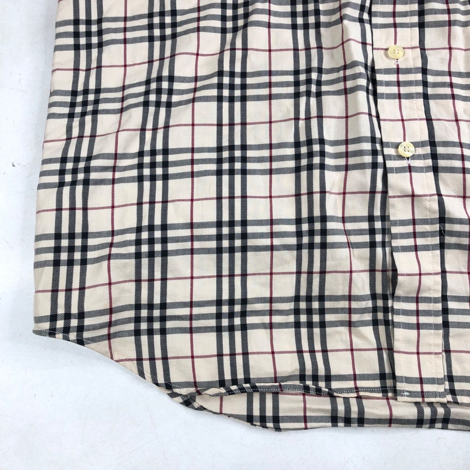 BURBERRY バーバリー ノバチェック ボタンダウン シャツ 長袖 現行タグ BURBERRY バーバリー ノバチェック ボタンダウン シャツ 長袖 現行タグ