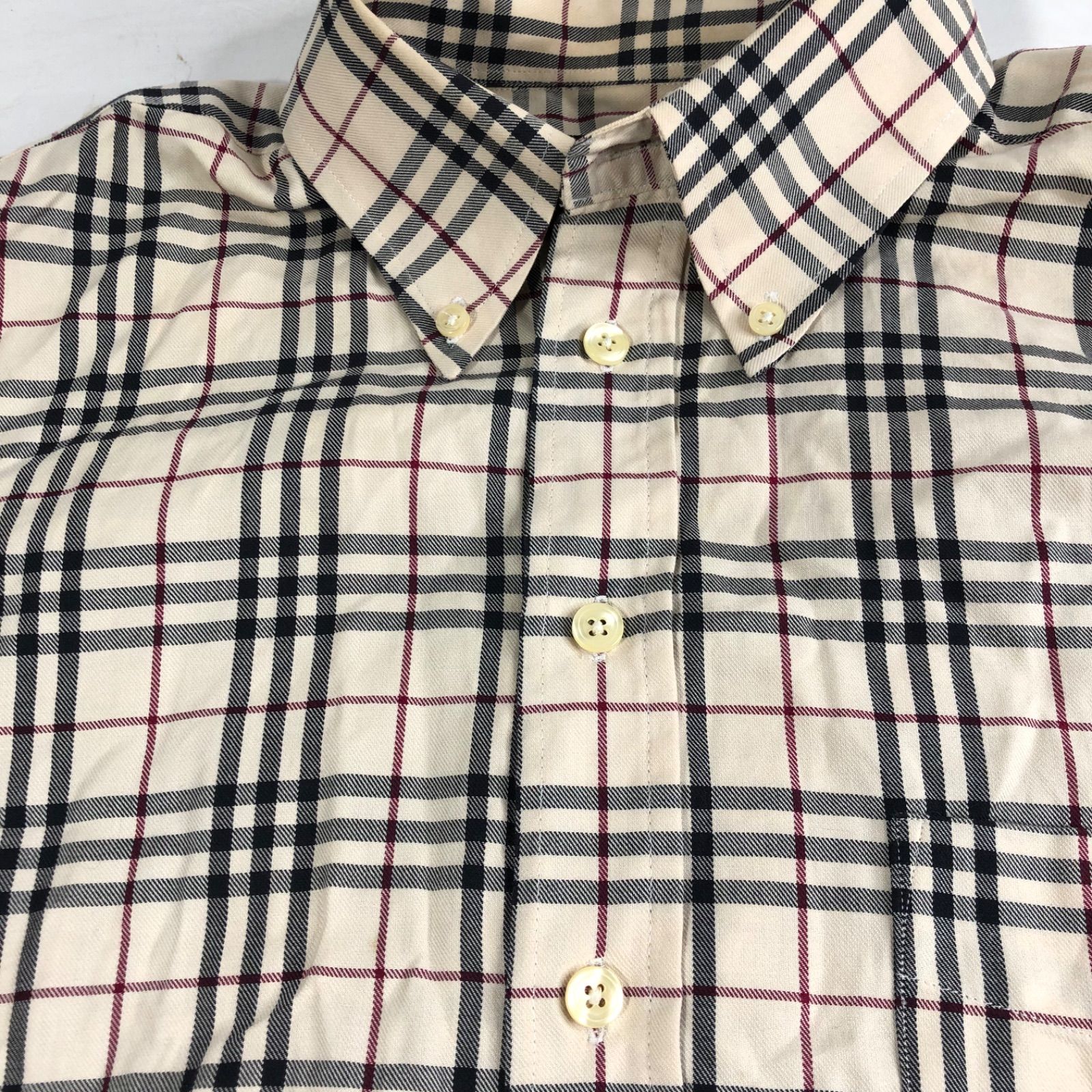 A1117-8-5 BURBERRY バーバリー ノバチェック メンズ ボタンダウン