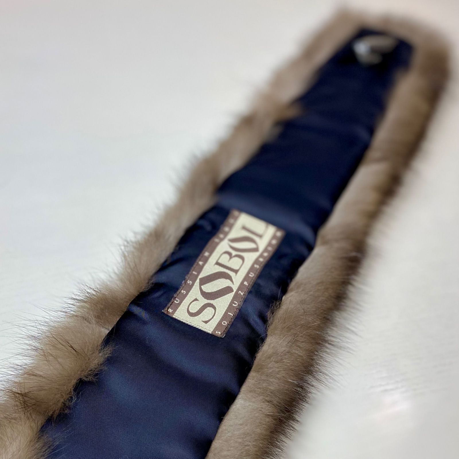 超高級！ロシアンセーブルマフラー*毛皮の王様*日本製 新品 【ブラウン】07 超高級！ロシアンセーブルマフラー*毛皮の王様*日本製 新品 【ブラウン