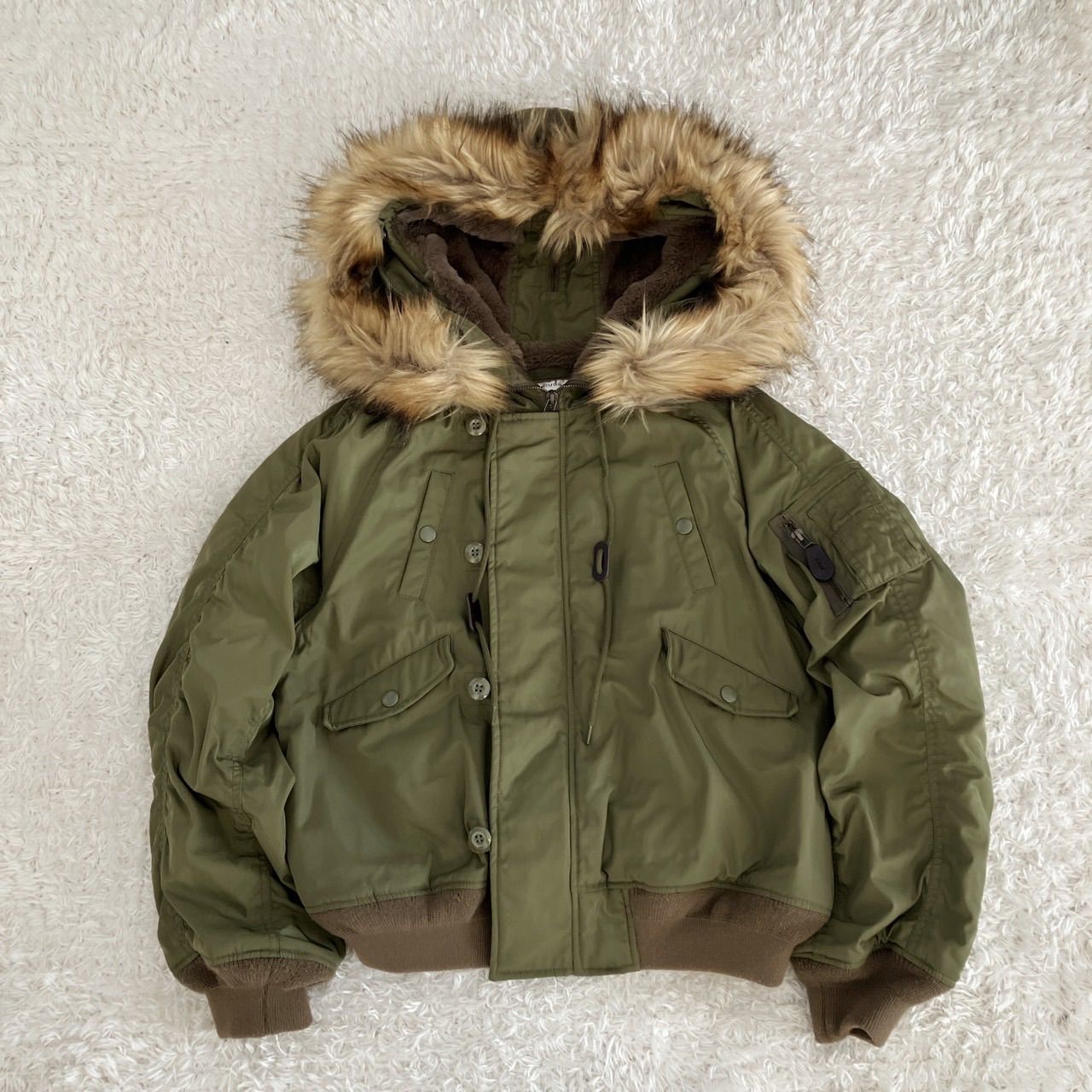moussy military N2B flight bomber jacket 短丈 ファー y2k - メルカリ