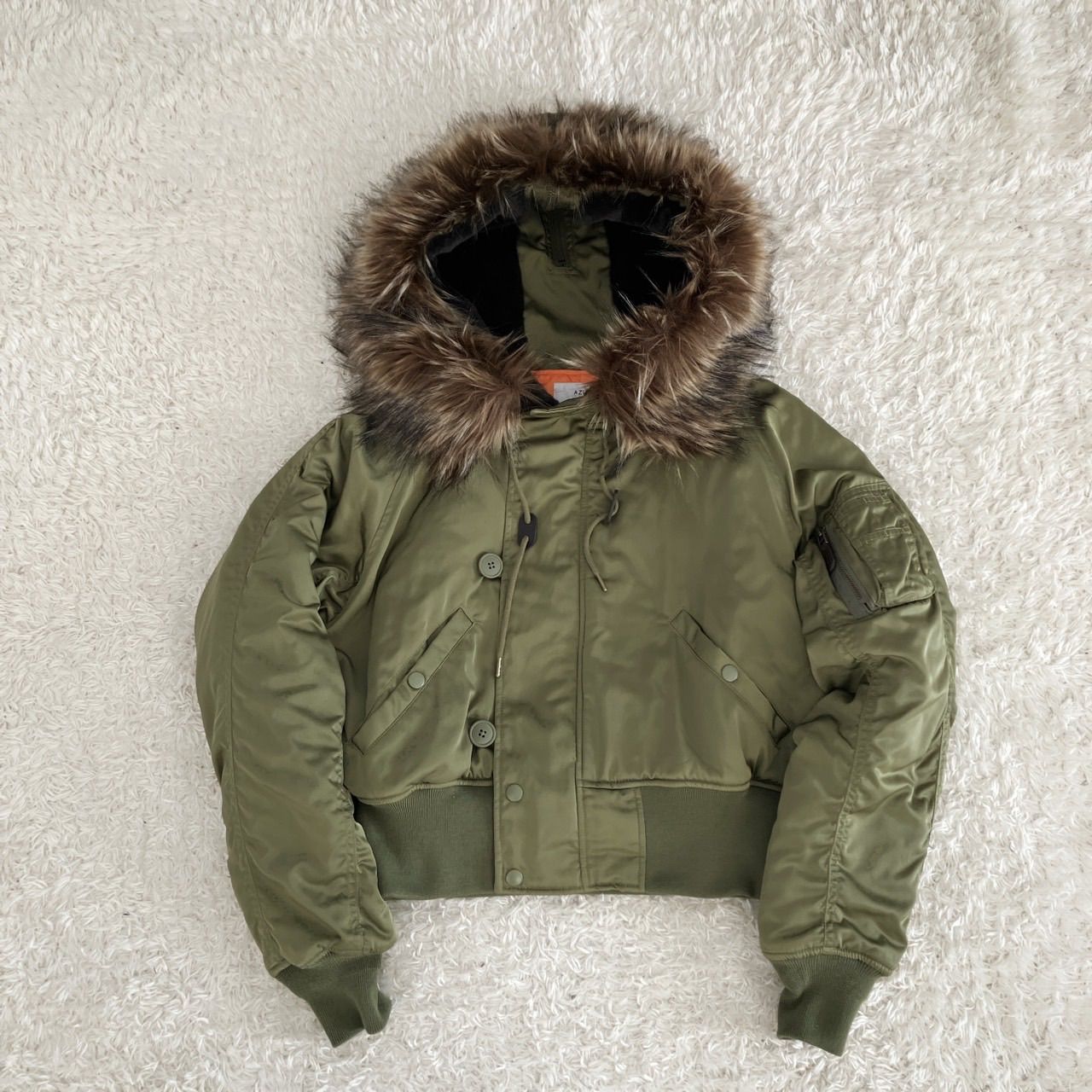 極美品！AZUL by MOUSSY military N2B flight bomber jacket 短丈