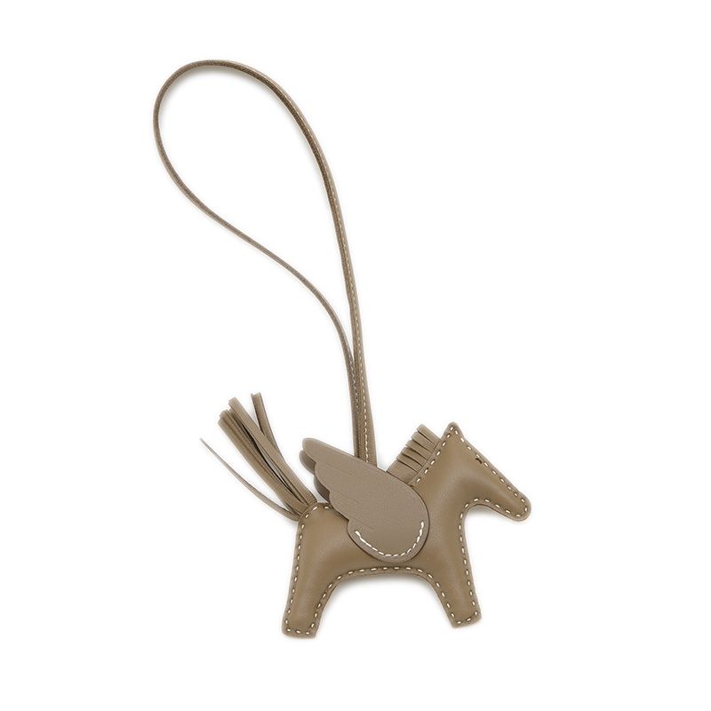 エルメス ロデオ ペガサスPM バッグチャーム エトゥープ K刻印