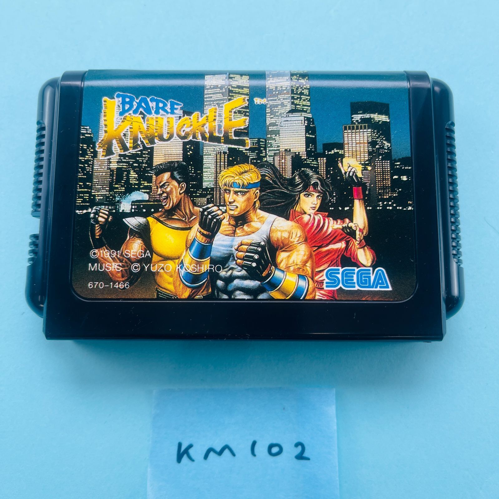  KM 102 メガドライブ MEGA DRIVE MD ベア ナックル BARE KNUCKLE 怒りの鉄拳 ソフト 外箱 取扱説明書付き セガ エンタープライゼス SEGA 670 1467 アクションゲーム ソフト メガドライブ