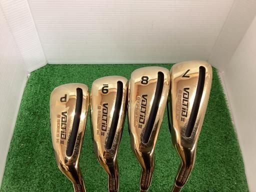 カタナゴルフ VOLTiO III G SERIES Hi ゴールド 4S アイアンセット IR VOLTiO Tour AD VS-5 ゴールド フレックスR メンズ 男性用 右利き 右用 Cランク ゴルフクラブ
