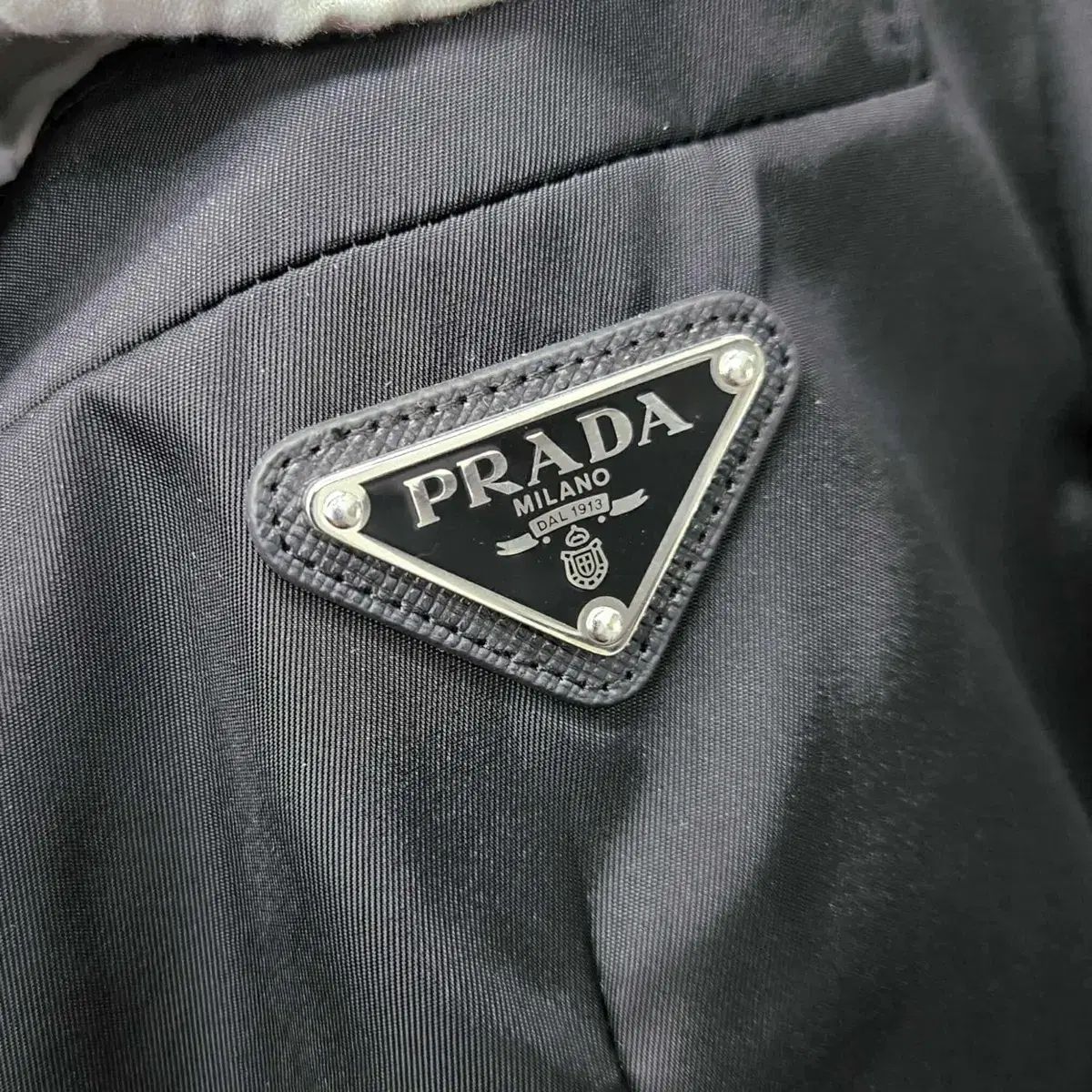 46サイズ PRADA プラダ 三角ロゴ リナイロン ブレーザー ジャケット