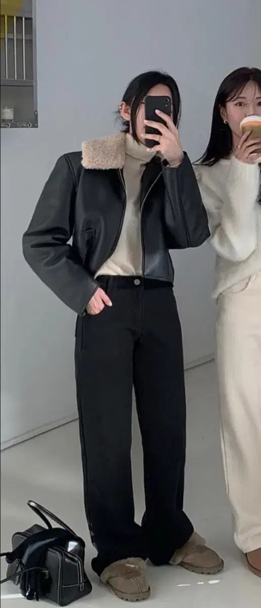 HAWA ヘリンボーン パンツ ブラック ショート