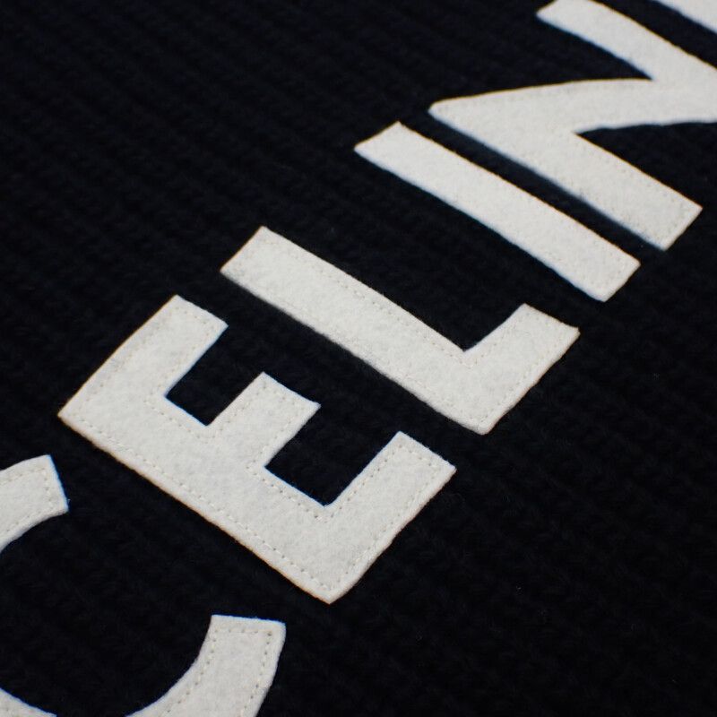  CELINE オーバーサイズ S .38 NO セーター ウール ブラック レディース 衣類 長袖 ニット セーター