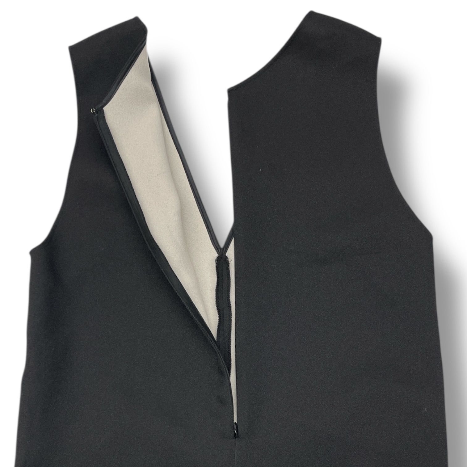 ダブルフェイスクレープ ジャンパースカート