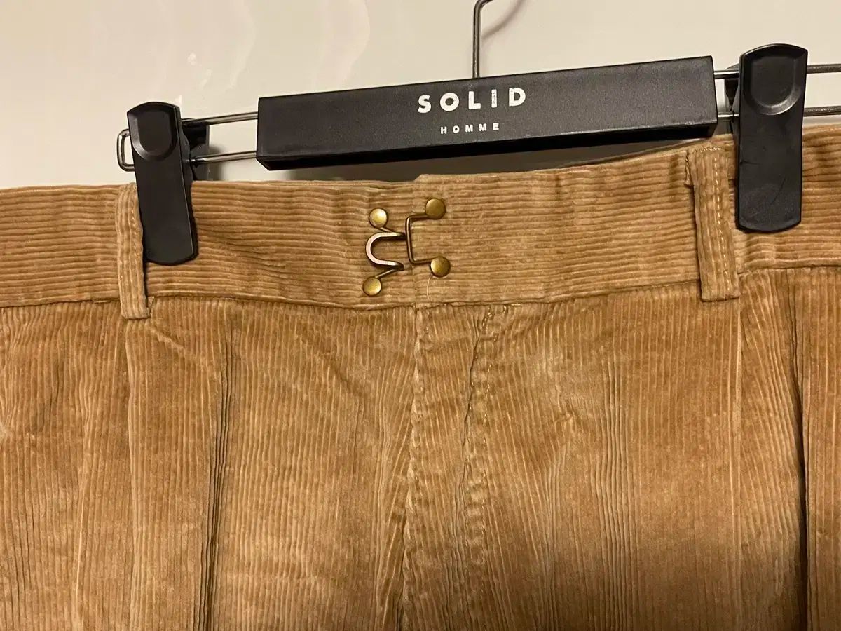 ブラウン ワイド コーデュロイ パンツ