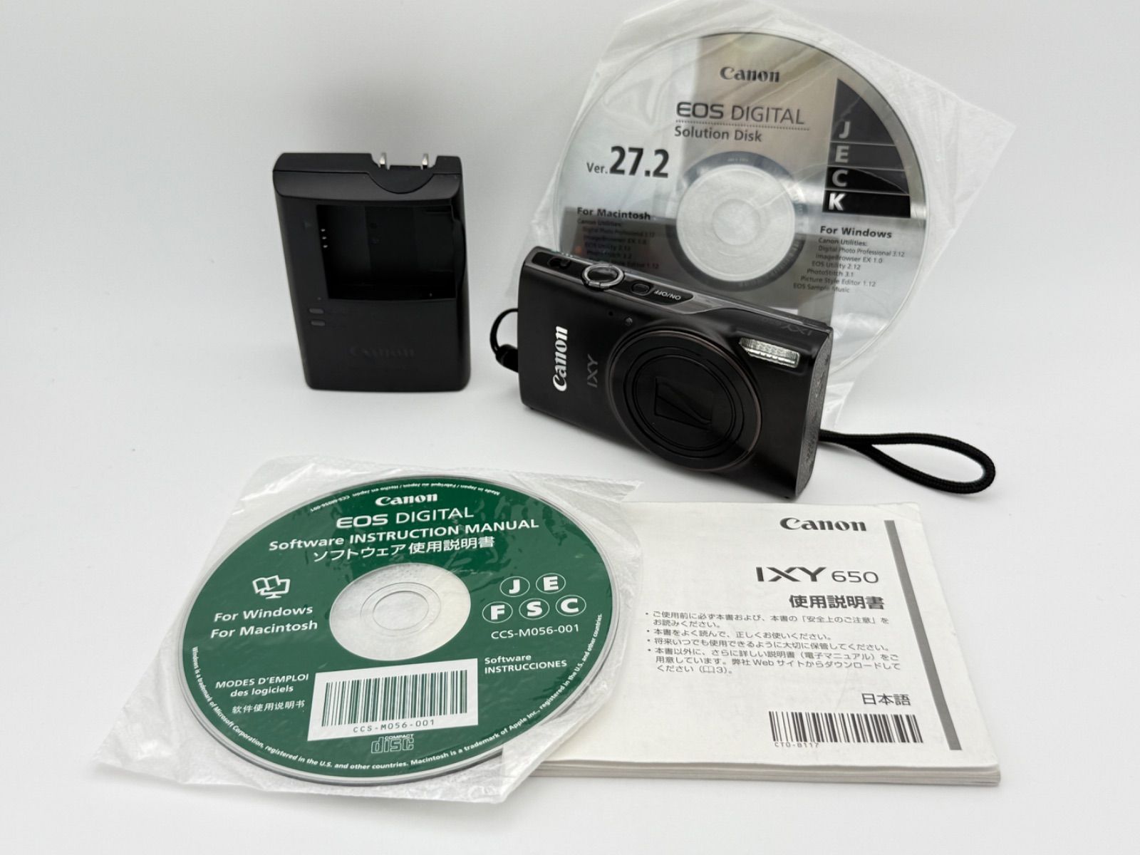 CANON IXY 650 ブラック キャノン イクシー デジタルカメラ 光学12倍ズーム Wi-Fi対応
