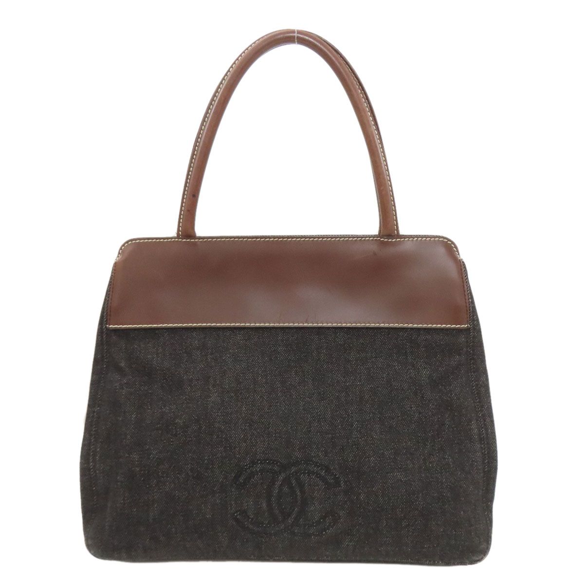 CHANEL シャネル ココマーク トートバッグ デニム レディース