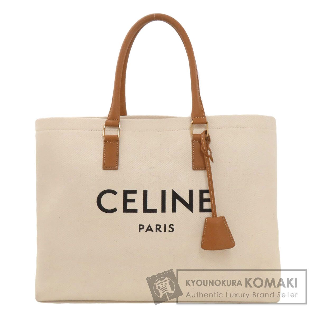 CELINE セリーヌ ホリゾンタルカバ トートバッグ キャンバス レディース