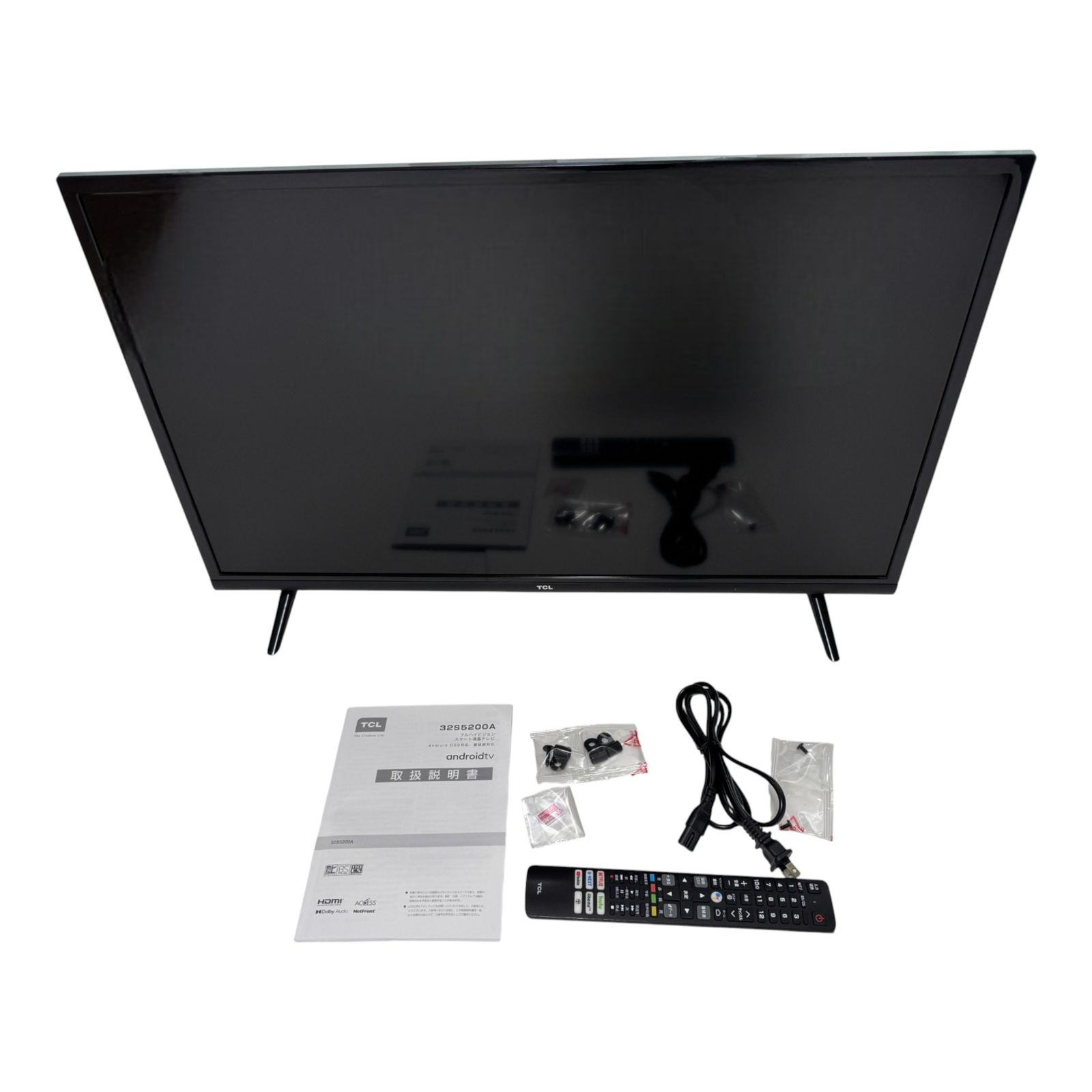 ◯ ティーシーエル TCL フルハイビジョン スマートテレビ 32S5200A 2021年モデル 黒 外付けHDDで裏番組録画対応 2600-2892