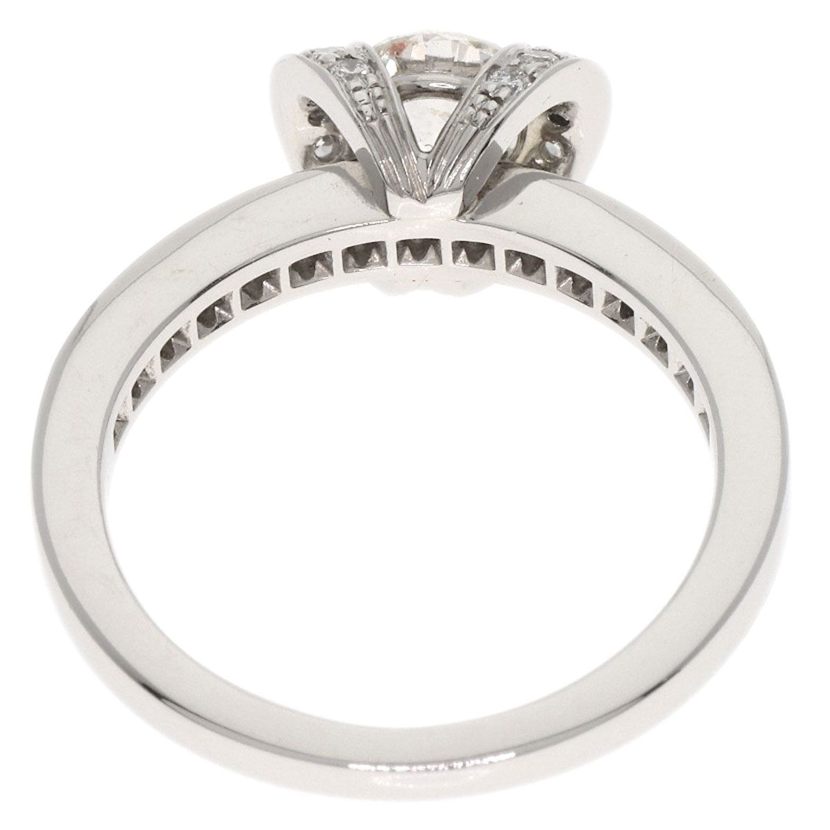 激安特価で販売中！ TIFFANY-Co. ティファニー リボン ダイヤモンド I-VVS1-EX リング 指輪 PT950 レディース 【即日発送】