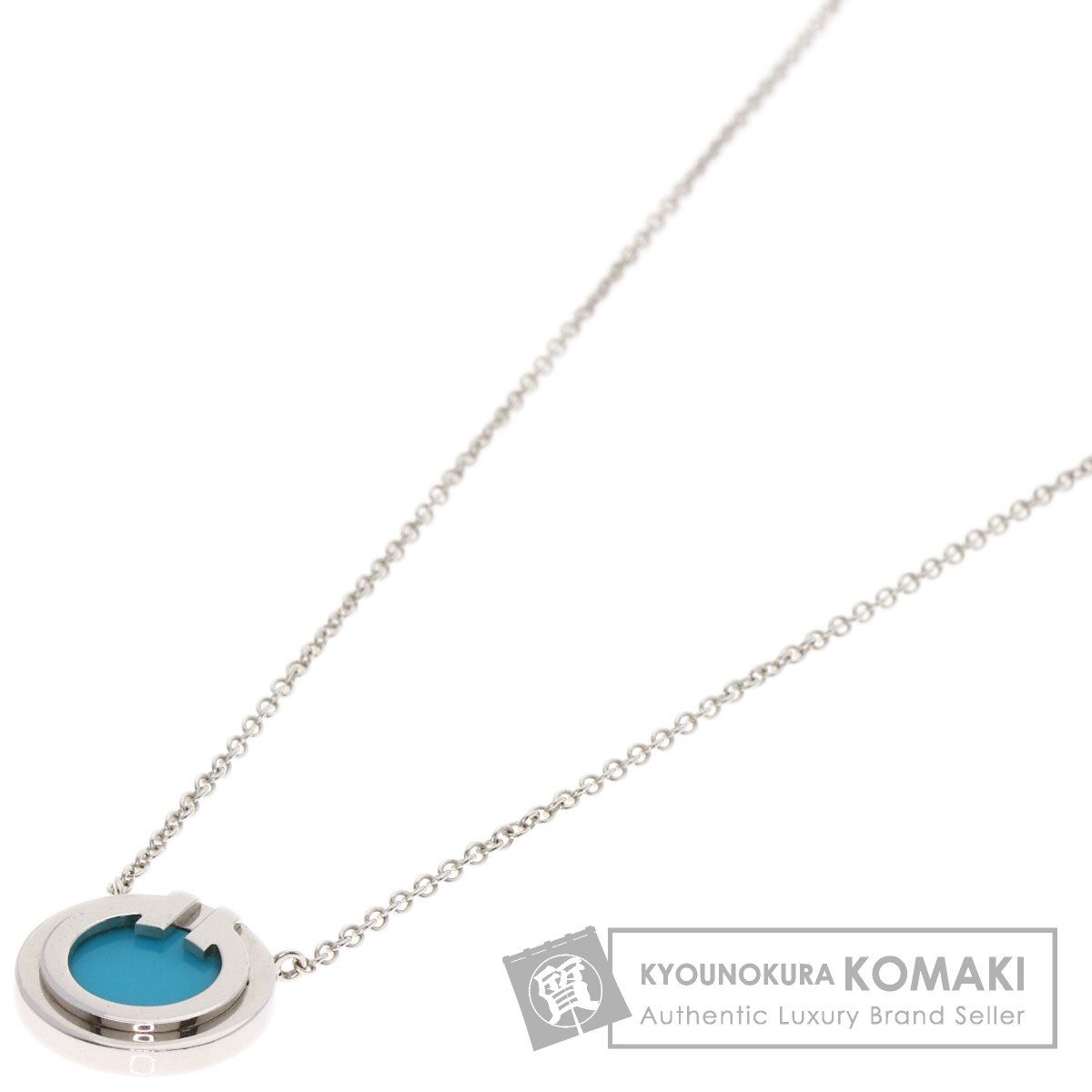 TIFFANY&Co. ティファニー T TWO サークル ターコイズ ネックレス