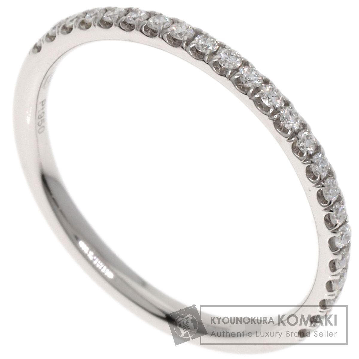 HARRY WINSTON ハリーウィンストン ハーフ ダイヤモンド リング 指輪 PT950 レディース