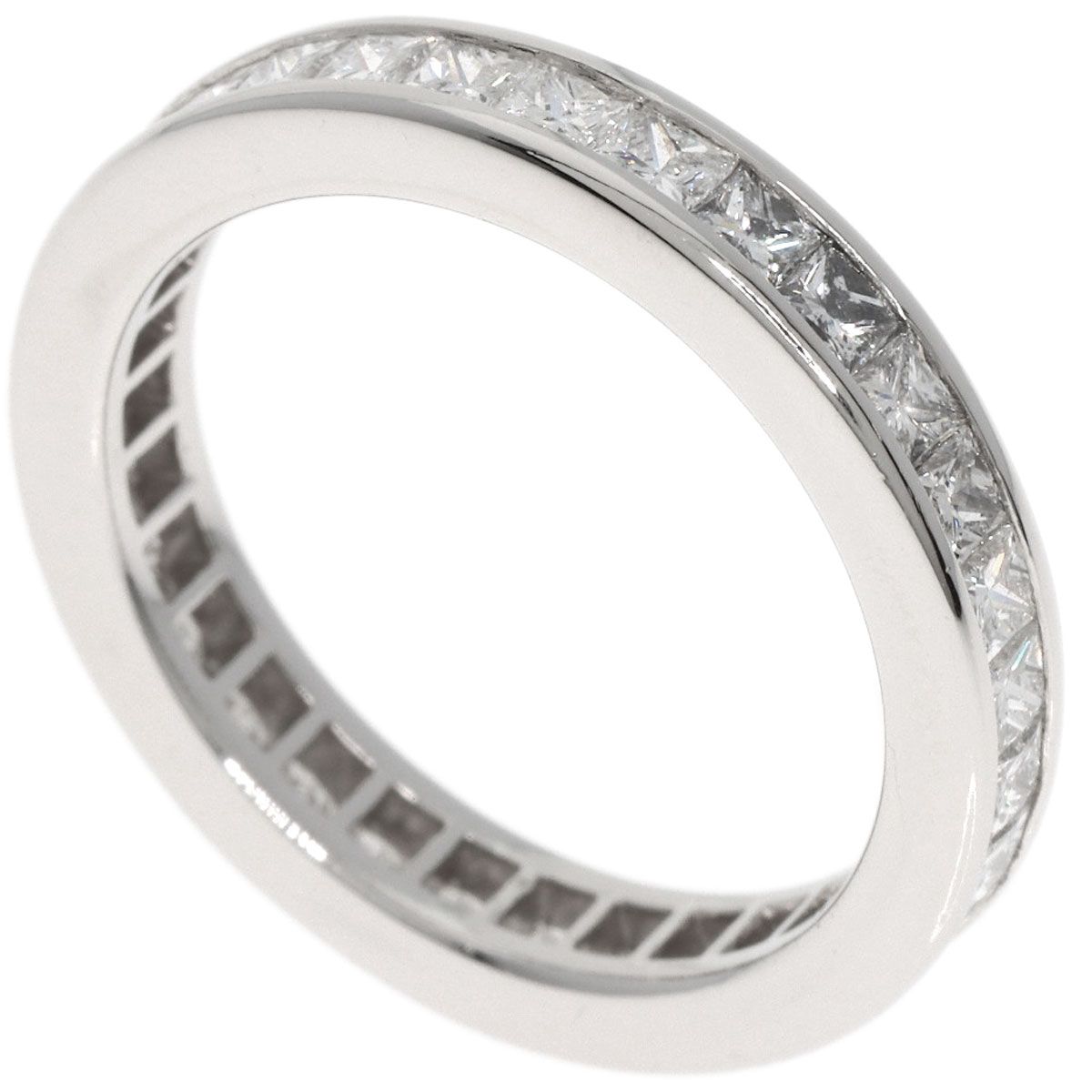 HARRY WINSTON ハリーウィンストン プリンセス エタニティ ダイヤモンド リング 指輪 PT 950 レディース