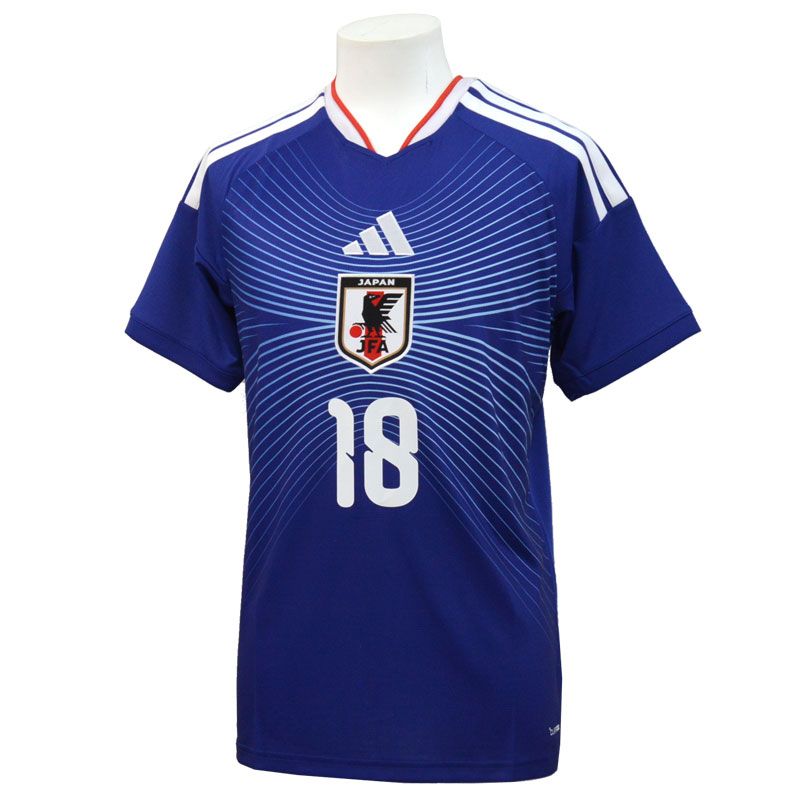 アディダス サッカー日本代表 2026 ホーム ユニフォーム 背番号18 上田綺世 サッカー JAPAN 26 SS DAZ 45 18