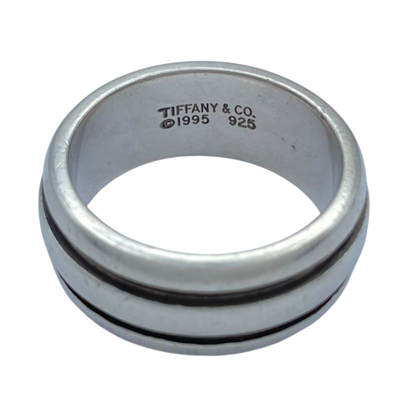 ティファニー　グルーブドダブルラインリング　14号　シルバー925 TIFFANY&Co. 新品同様 ティファニー グルーブド リング 14号 指輪