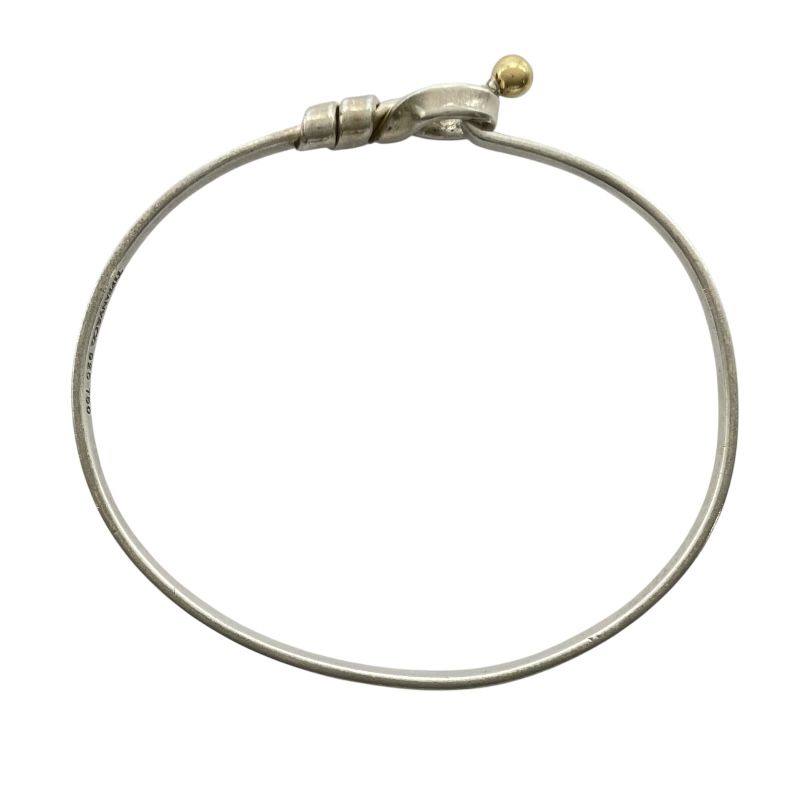 ティファニー バングル ラブノット シルバー925×ゴールド750 ブレスレット TIFFANY&Co.（ティファニー） 新品同様 ラブ ノット バングル