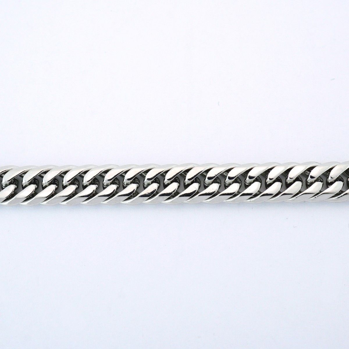 5 khm 103 喜平 ブレスレット Pt 850 プラチナ 6面 ダブル 18.7 cm 20 g キヘイ メンズ レディース ユニセックス