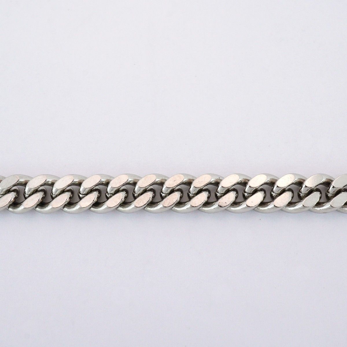 5 khm 104 喜平 ブレスレット Pt 850 プラチナ 2面 シングル 18.4 cm 20.3 g キヘイ メンズ レディース ユニセックス