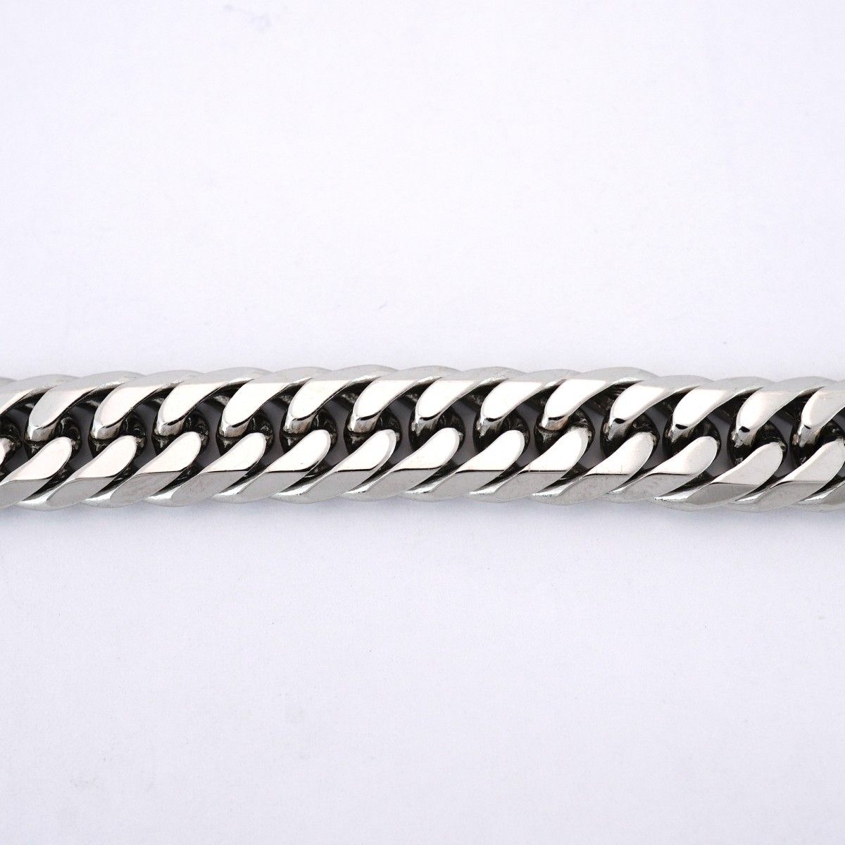 5 khm 112 喜平 ブレスレット Pt 850 プラチナ 6面 ダブル 21 cm 50.9 g キヘイ メンズ レディース ユニセックス
