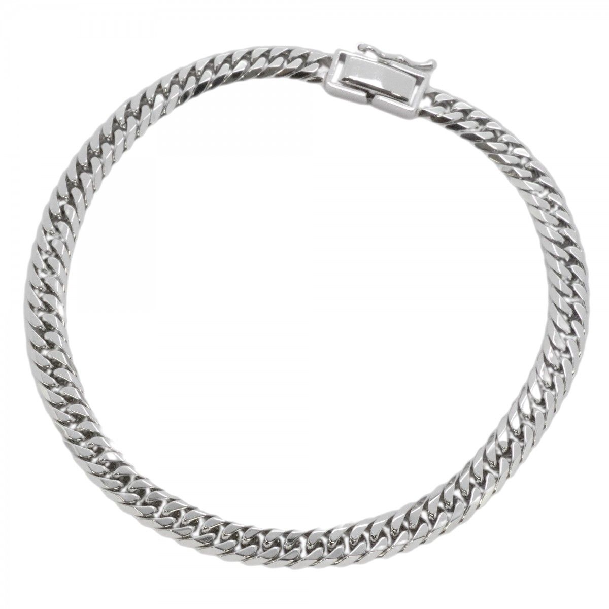 5kho005 喜平 ブレスレット Pt850 プラチナ 6面 ダブル 20.8cm 20.7g キヘイ メンズ レディース ユニセックス