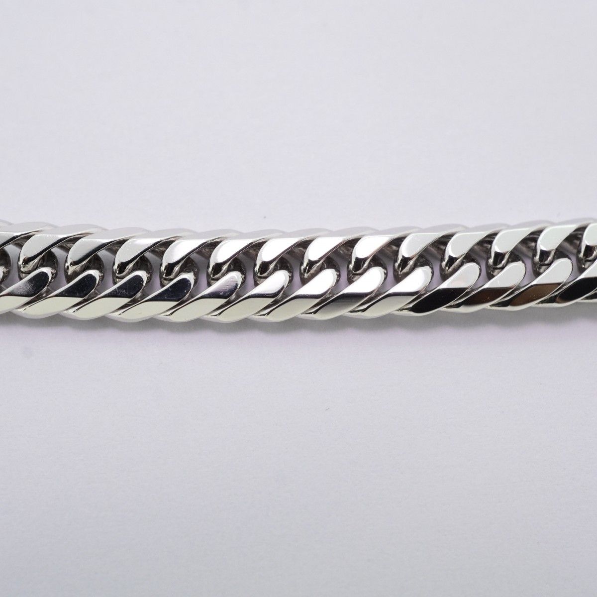 5 kho 005 喜平 ブレスレット Pt 850 プラチナ 6面 ダブル 20.8 cm 20.7 g キヘイ メンズ レディース ユニセックス